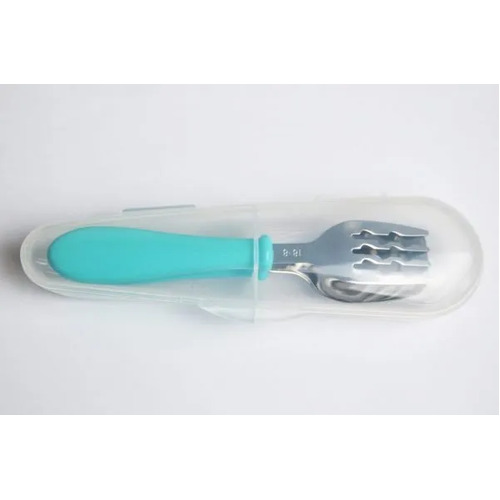 Cuitisan Infant Kid Smart Spoon Fork Set w/Case Blue - CEC10-304B