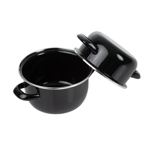 Olympia Mussel Pot Enamel Small 130x140mm - CF269