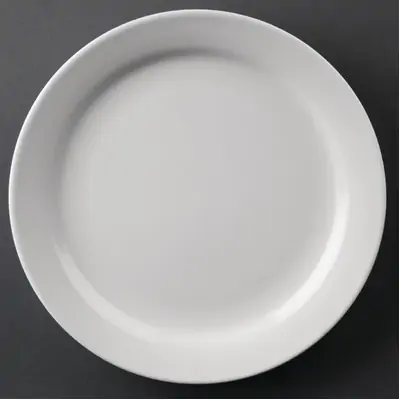 Olympia Athena Narrow Rimmed Plate 165mm (Box of 12) - CF360