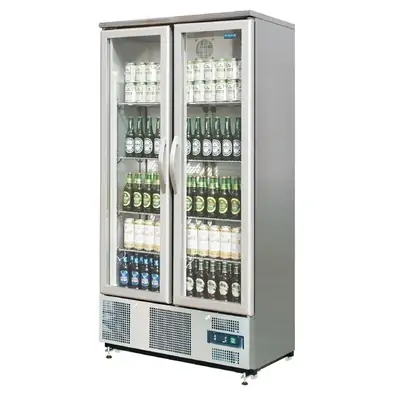 Polar CK477-A G-Series 2 Hinged Double Door Upright Back Bar Cooler 490Ltr - CK477-A