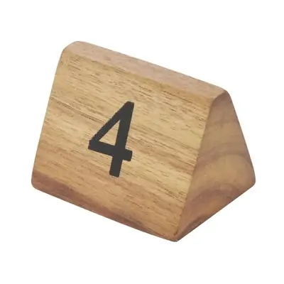 Olympia Acacia Table Number Signs Numbers 1-10 - CL392