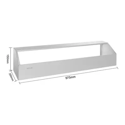 Long Gastronorm Pan Rack 980mm Stainless Steel - CP542