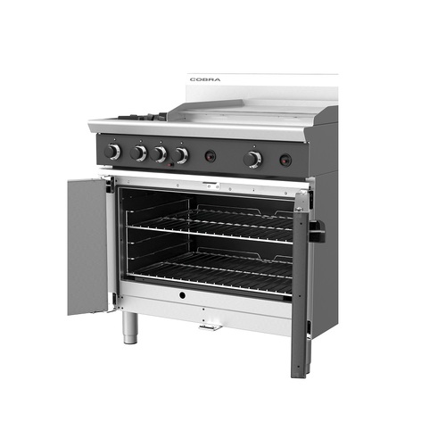 Cobra CR9B - 2 Open Burners + 600mm Griddle and Oven - CR9B