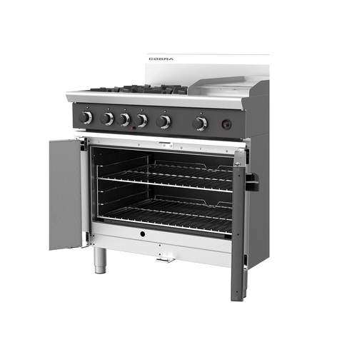 Cobra CR9C - 4 Open Burners with 300mm Griddle and Oven - CR9C