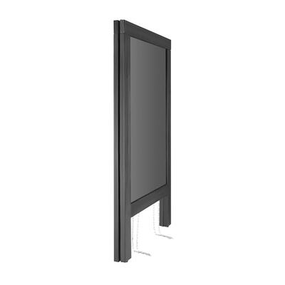 Olympia Pavement Board Black Wooden Frame 700x1200mm - CU993