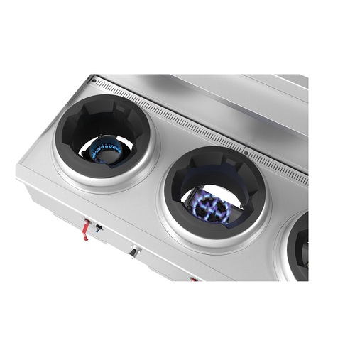 Cobra CW3H-CCC - 3 Hole Gas Waterless Wok - Chimney Burners - CW3H-CCC