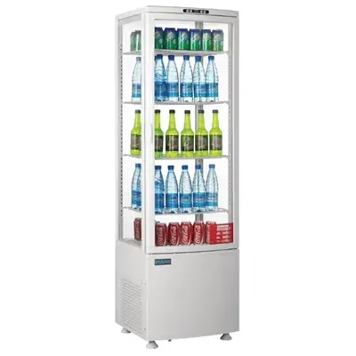 Polar C-Series Energy Efficient Curved Door Display Fridge White 235Ltr - CX575-A