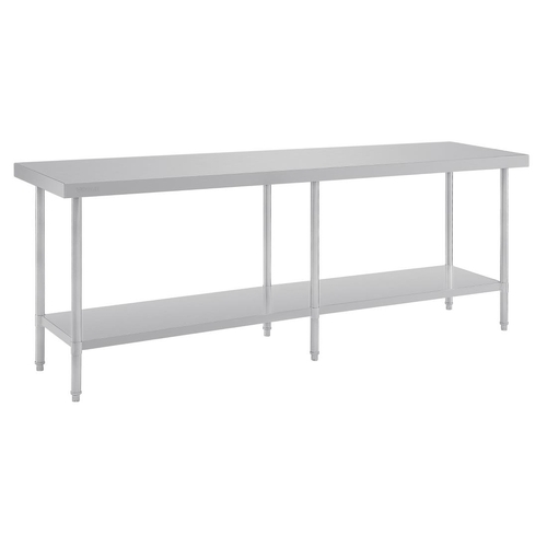 Vogue Premium Stainless Steel Table - 2400 x 600 x 900mm - DA333