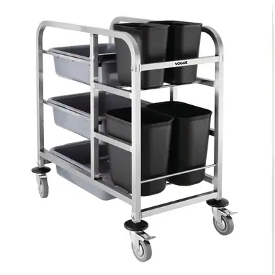 Vogue Bussing Trolley 900x820x440mm - DK738