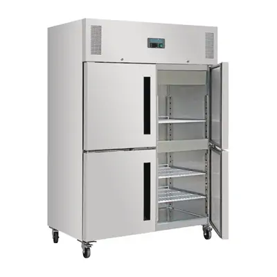 Polar DL709-A G-Series 2 Stable Door Upright Fridge Stainless Steel 1200Ltr - DL709-A