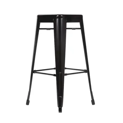 Bolero High Metal Bar Stools Black (Pack of 4) - DL881