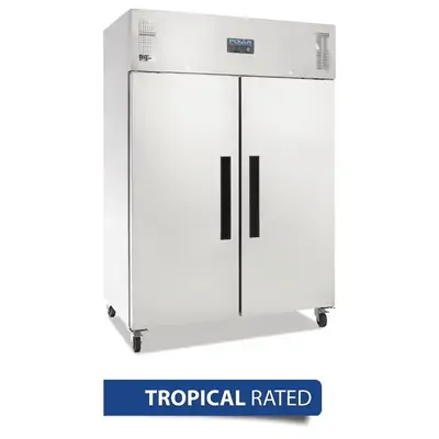 Polar DL895-A G-Series 2 Door Upright Fridge Stainless Steel 1200Ltr  - DL895-A