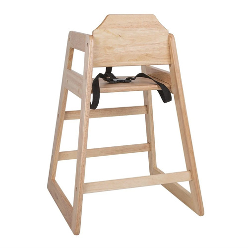 Bolero Wooden High Chair Natural Finish - DL900