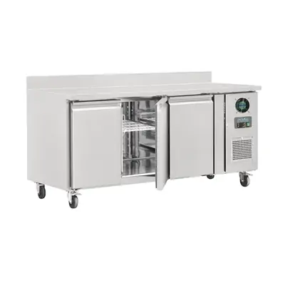 Polar DL917-A U-Series 3 Door Counter Freezer with Upstand 417Ltr - DL917-A