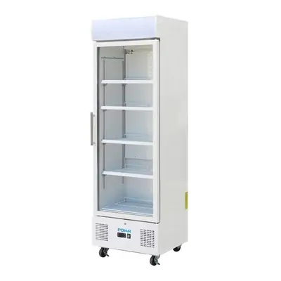 Polar DM076-A G-Series Upright Display Fridge White 350Ltr - DM076-A