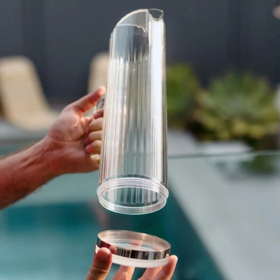 D-Still Bamboo Polycarbonate Water Pitcher W/Removable Base 1.5L - DS2019-240