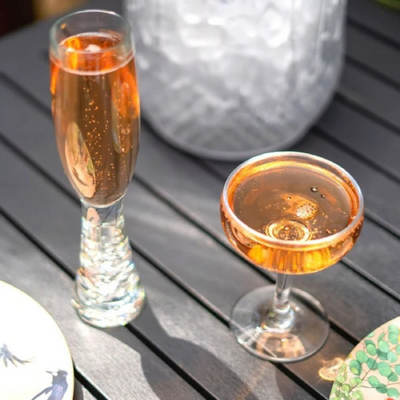 D-Still Essentials Polycarbonate Champagne Flute W/Bubble Base 180ml (Box of 4) - DS2020-033