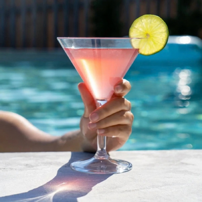 D-Still Essentials Polycarbonate Martini 280ml (Box of 4) - DS8582