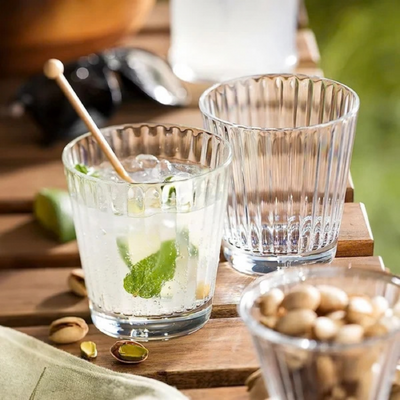 D-Still Bamboo Polycarbonate Stackable Tumbler 350ml (Box of 4) - DS8950