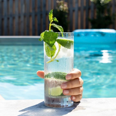 D-Still Bamboo Polycarbonate Highball 350ml (Box of 4) - DSS103