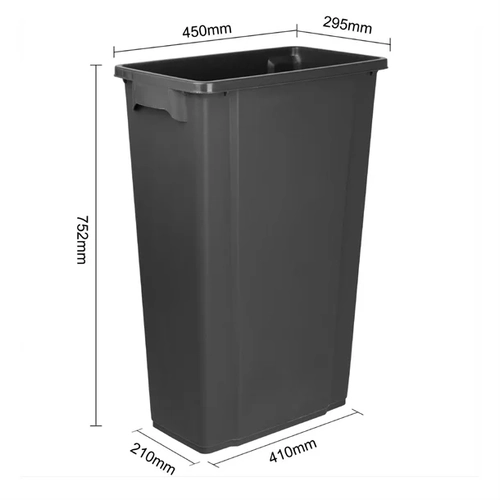 Jantex Slim Bin Black 80Ltr - DX966