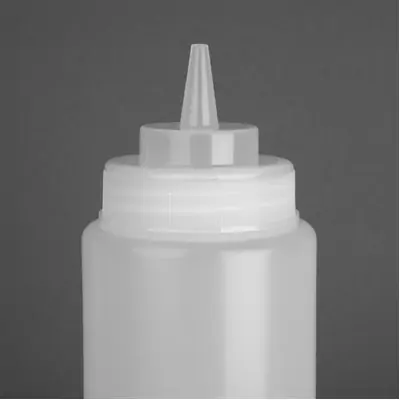 Vogue Wide Neck Heavy Duty Sauce Bottle Clear 900ml - E093