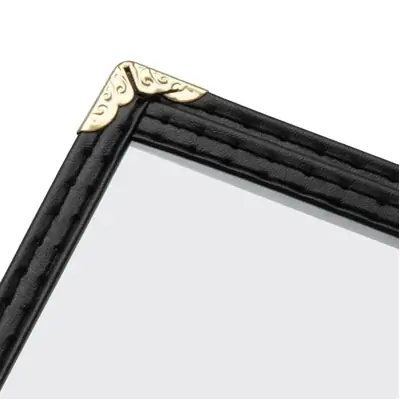 Olympia A4 Four Card American Style Menu Holder Black - E293