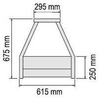 Roband ERX24RD Straight Glass Cold Food Display - ERX24RD