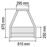 Roband ERX25RD Straight Glass Cold Food Display - ERX25RD