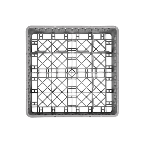 Vogue Glass Rack Grey (16 Compartments) 100x 500x 500mm - F612