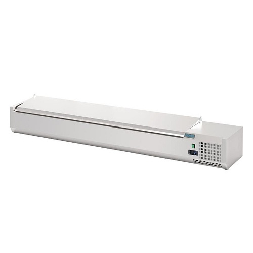 Polar FA856-A G-Series Countertop Prep Fridge with Lid 8x 1/4 GN - FA856-A