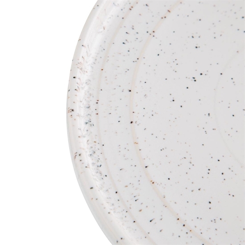 Olympia Cavolo White Speckle Flat Round Plate 180mm (Box of 6) - FD902