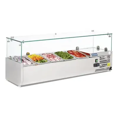 Polar G608-A G-Series Countertop Prep Fridge 5x 1/4 GN - G608-A