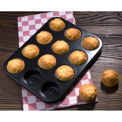 Vogue Non Stick Muffin Tray 12 Cup 350x270x30mm - GD011