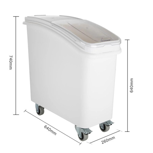 Vogue Ingredient Bin with Scoop - 81Ltr - GD026