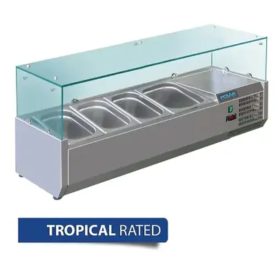 Polar GD875-A G-Series Countertop Prep Fridge 3x 1/3 GN & 1x 1/2 GN - GD875-A
