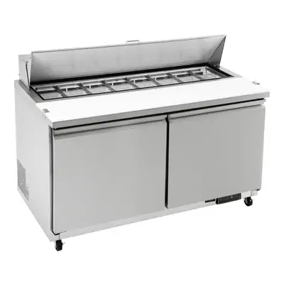 Polar GD883-A U-Series Double Door Prep Counter Fridge 527Ltr - GD883-A