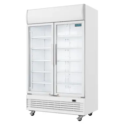 Polar GE580-A G-Series Hinged Door Upright Display Cooler/Fridge with Light Box 950Ltr - GE580-A