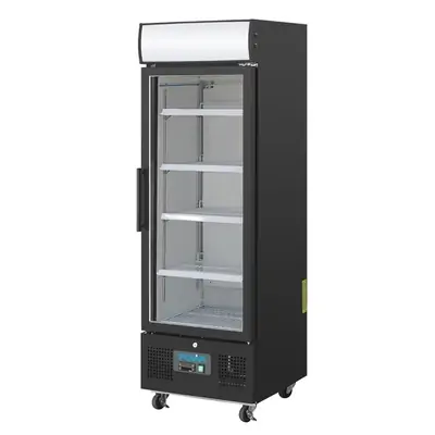 Polar GH426-A G-Series Upright Display Fridge Black - 218Ltr - GH426-A