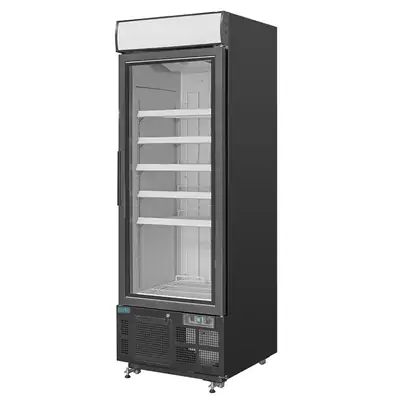 Polar GH428-A G-Series Upright Display Freezer Black - 412Ltr - GH428-A