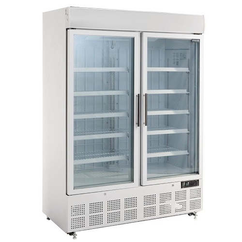Polar GH507-A G-Series 2 Door Upright Display Freezer 920Ltr White - GH507-A