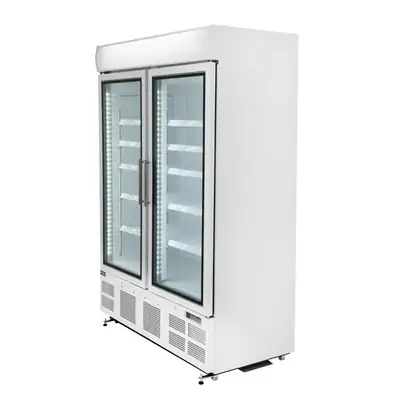 Polar GH507-A G-Series 2 Door Upright Display Freezer 920Ltr White - GH507-A