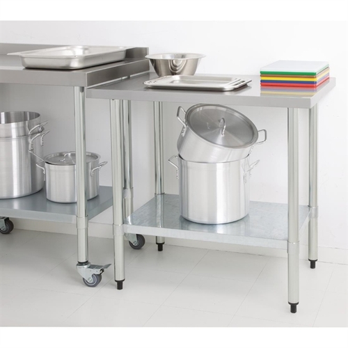  Vogue Stainless Steel Prep Table - 1800 x 700 x 900mm - GJ504