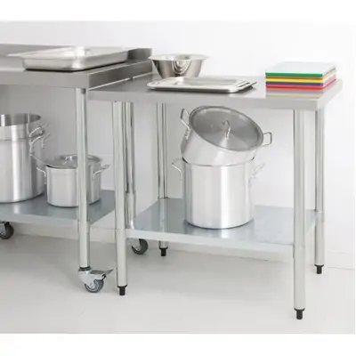  Vogue Stainless Steel Prep Table 1800x700x900mm - GJ504