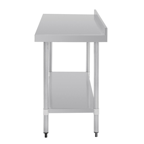 Vogue Stainless Steel Table with Splashback 1500x700x900mm - GJ508
