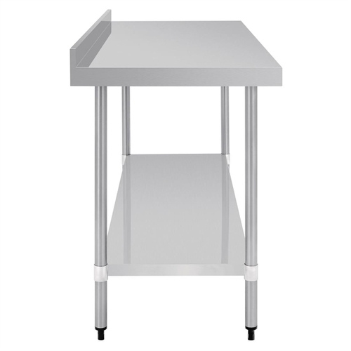 Vogue Stainless Steel Table with Splashback - 1800 x 700 x 900mm - GJ509