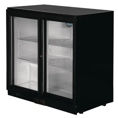 Polar GL003-A G-Series Counter Back Bar Cooler with Sliding Doors 208Ltr - GL003-A