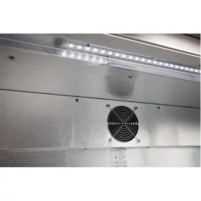 Polar GL008-A G-Series Counter Back Bar Cooler with Hinged Doors Stainless Steel 208Ltr - GL008-A