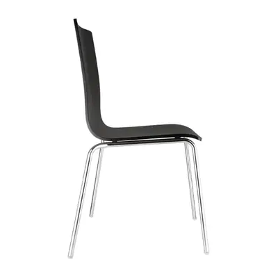 Bolero Black Square Back Side Chair (Pack of 4) - GR345