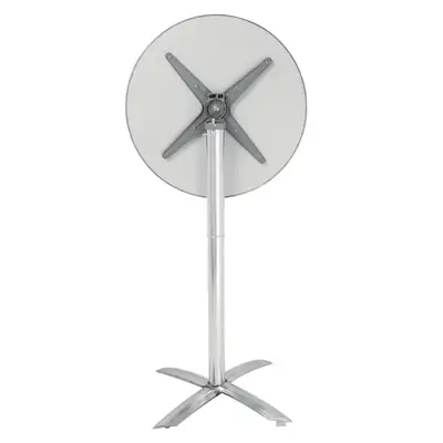 Bolero Flip Top Poseur Table Stainless Steel - GR396